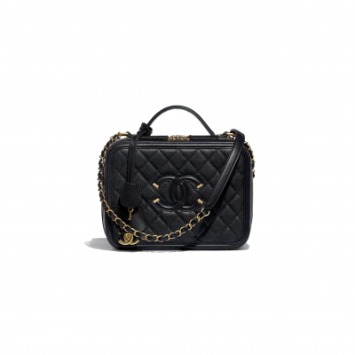 CHANEL CC FILIGREE VANITY CASE A93344 (24*17*10cm)